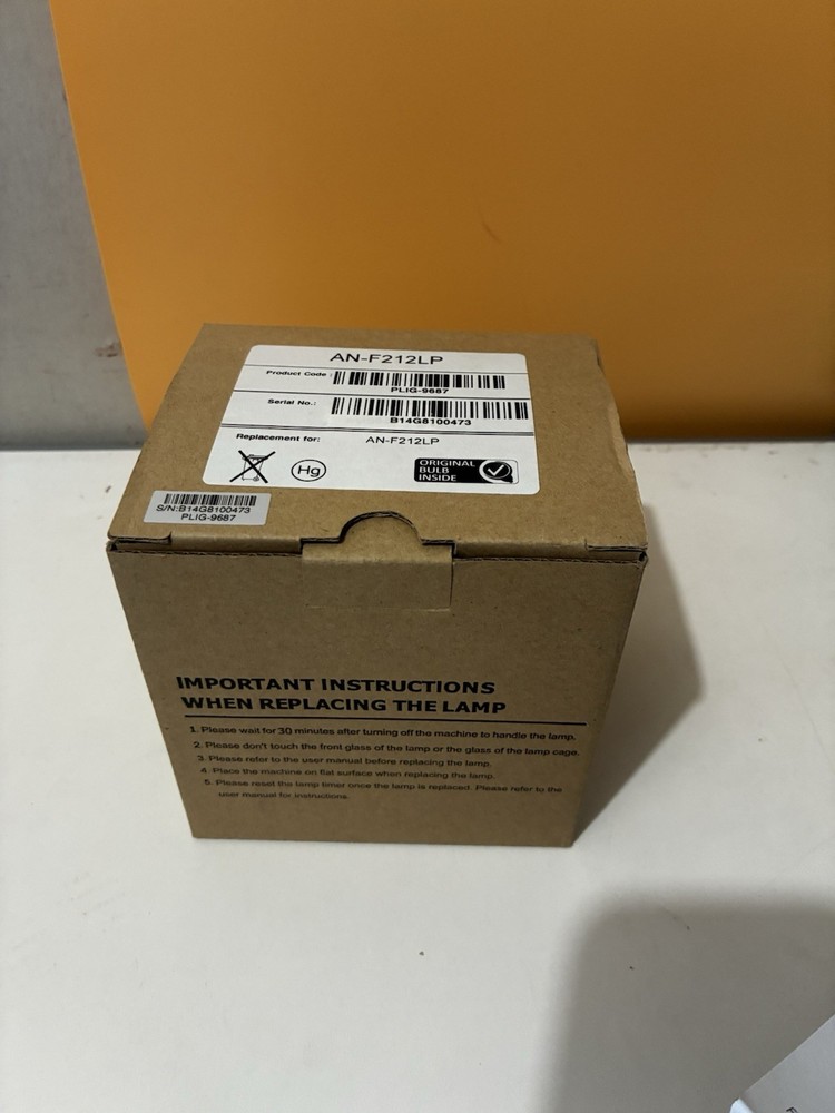 Original bulb inside Lamp Module for SHARP AN-F212LP - New