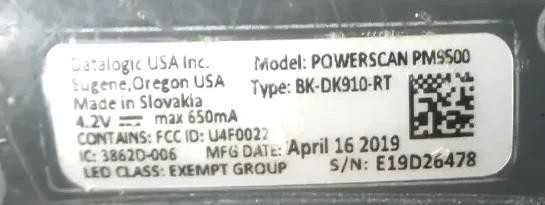 Datalogic Powerscan PM9500 - Free Shipping
