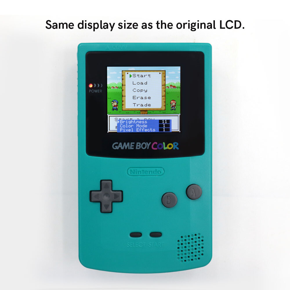 Drop In Menu IPS Backlight LCD Kit For Gameboy Color GBC W/Patterned Screen