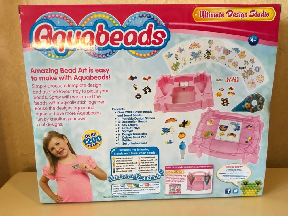 Aquabeads Ultimate Design Studio Playset Complete 1200+pcs Combo