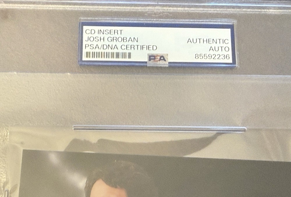 Josh Groban Signed CD Insert “Gems” PSA!!