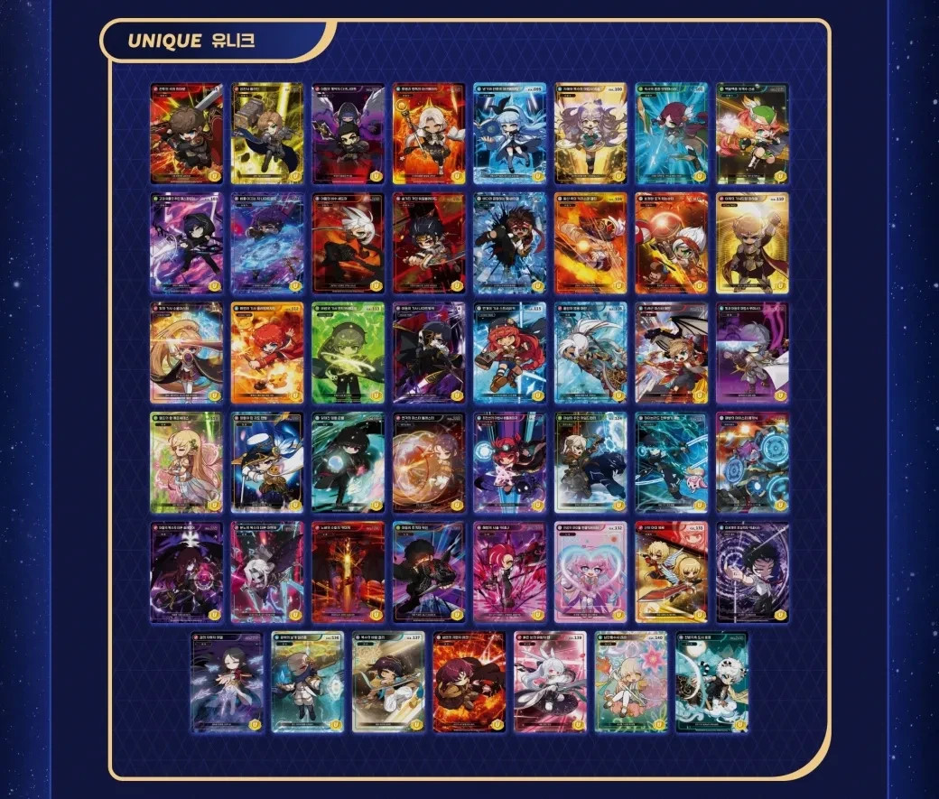 US SELLER MapleStory (Choose your Card) Class Edition Card Unique Rares TCG