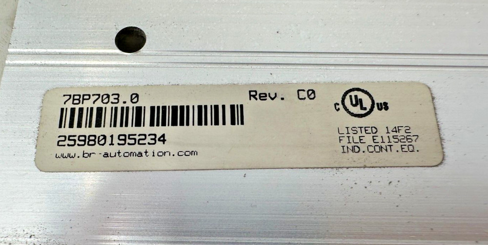 B&R Automation 7BP703.0 Module Rack