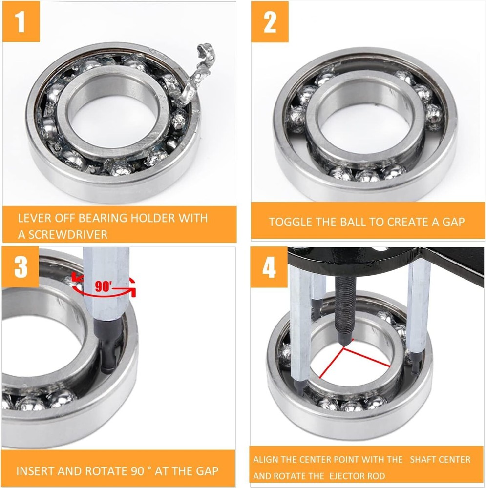 Bearing Disassembly Puller Inner Hole Puller Removal Tool Three-jaw Puller Set