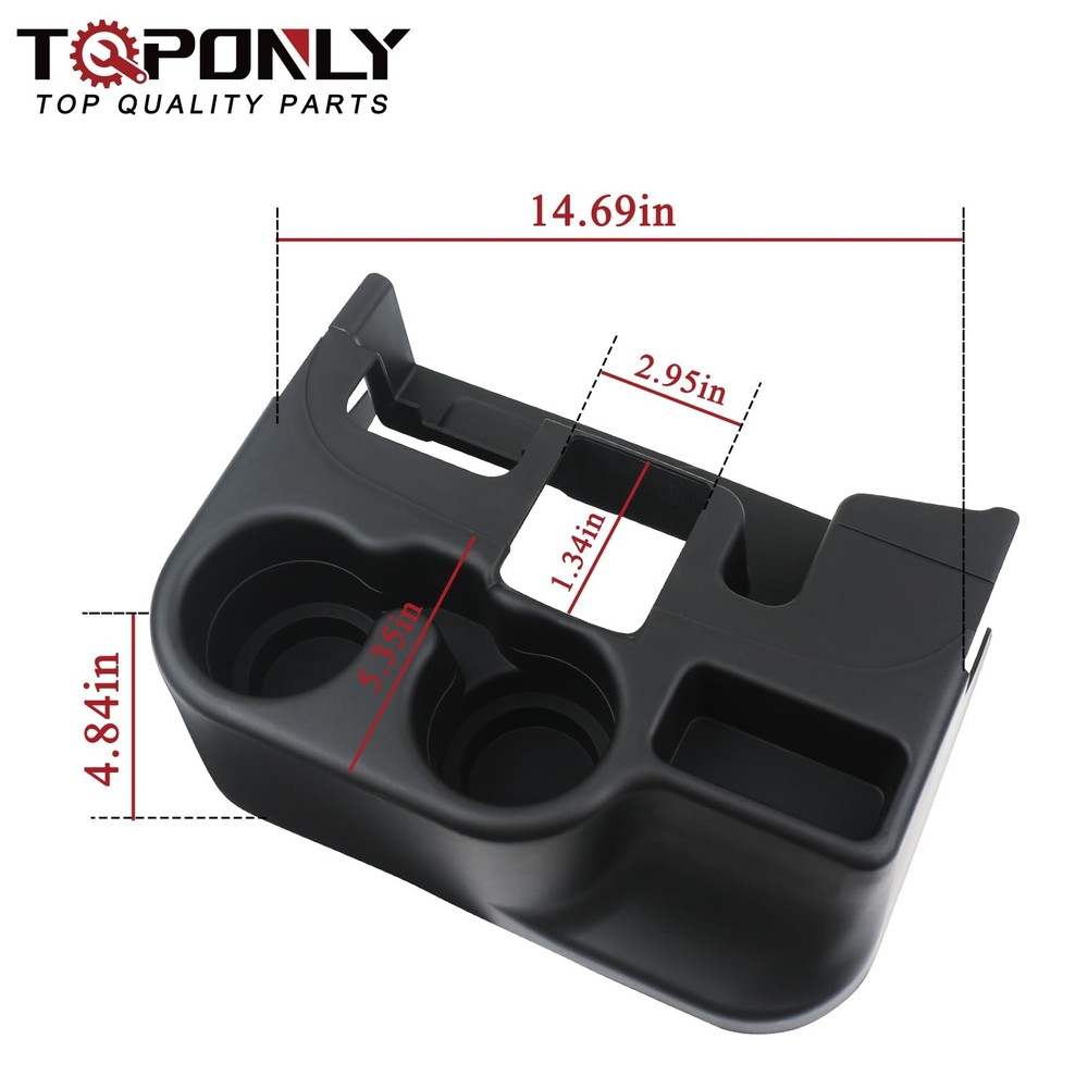 Cup Holder Insert For Dodge Ram 1500 2500 3500 2003-2012 Console