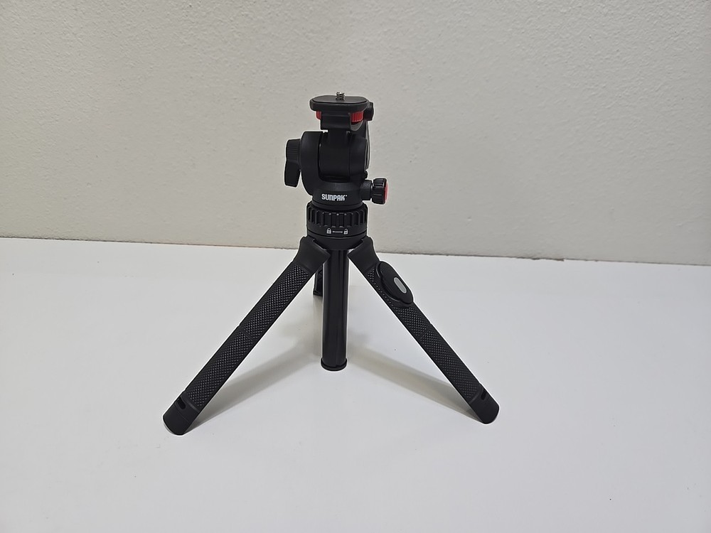 Sunpak - Multi-Use 29.5-Inches Tripod W/ Built-in Bluetooth Remote IOS & Android