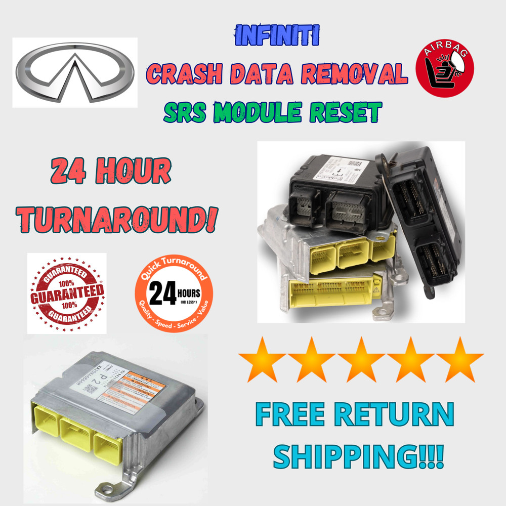INFINITI SRS RESTRAINT MODULE CRASH DATA REMOVAL & RESET SERVICE