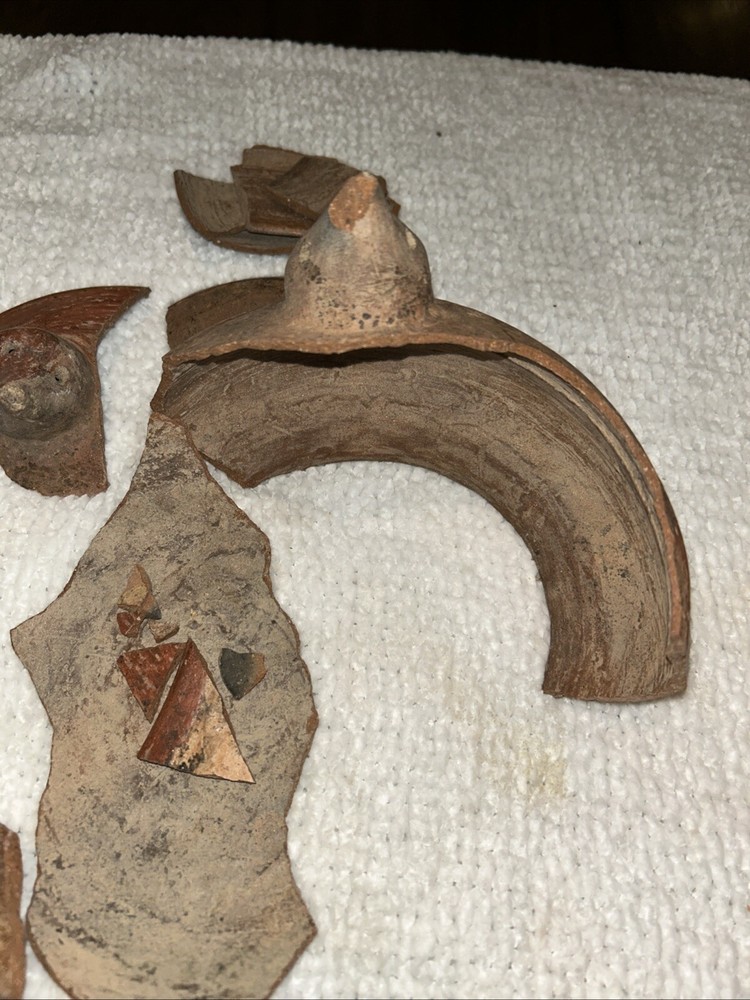 Broken Mayan Ceramic Handmade Bird Bowl