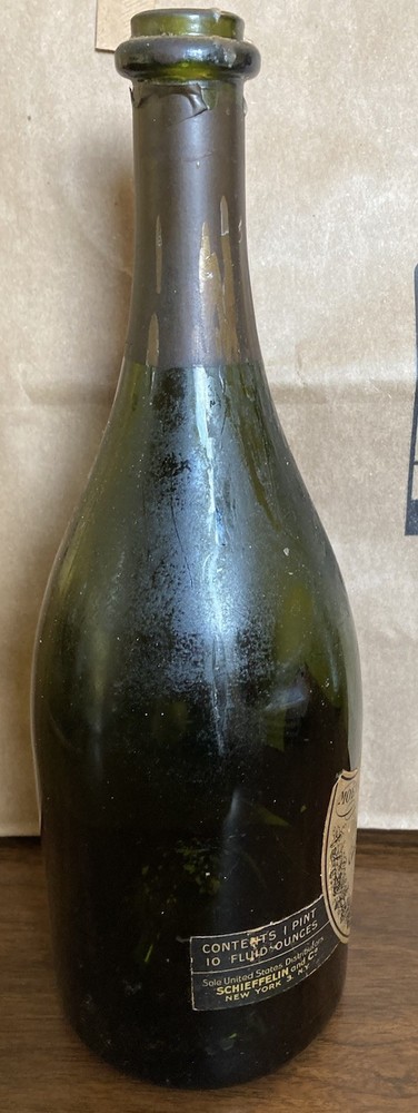 dom pérignon vintage 1969 empty bottle
