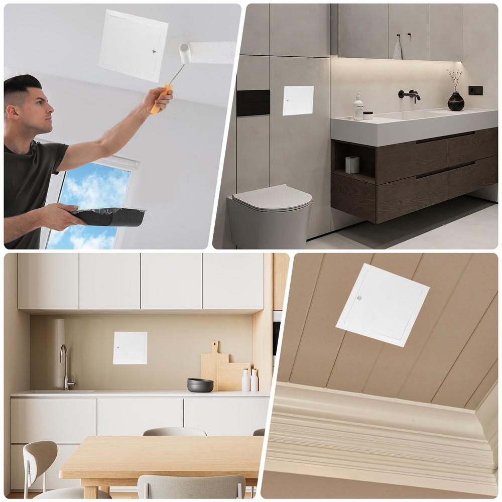 11"x11" Drywall Access Panel Wall Hole Cover Access Doors with Lock, White