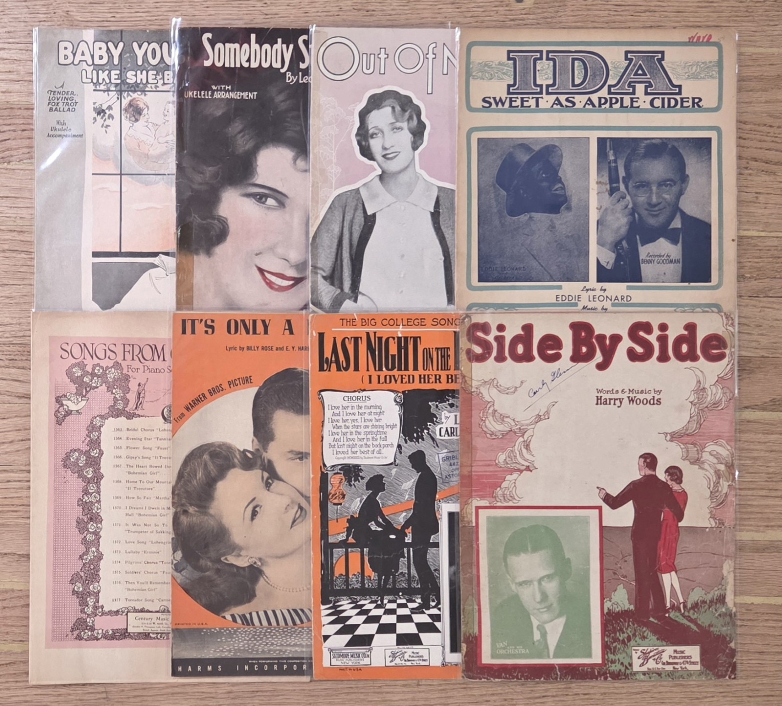 (8) Vintage Music Sheets Lot