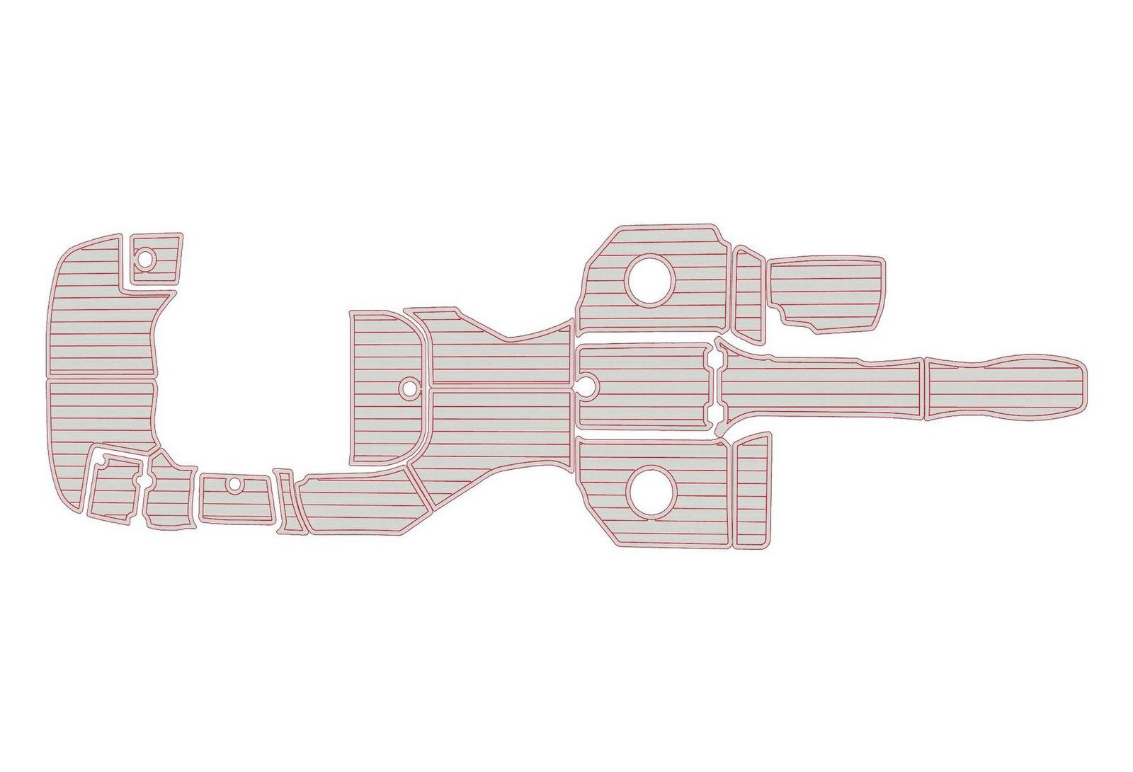 2012-2016 Monterey 264 FS BR Faux EVA teak Marine Floor