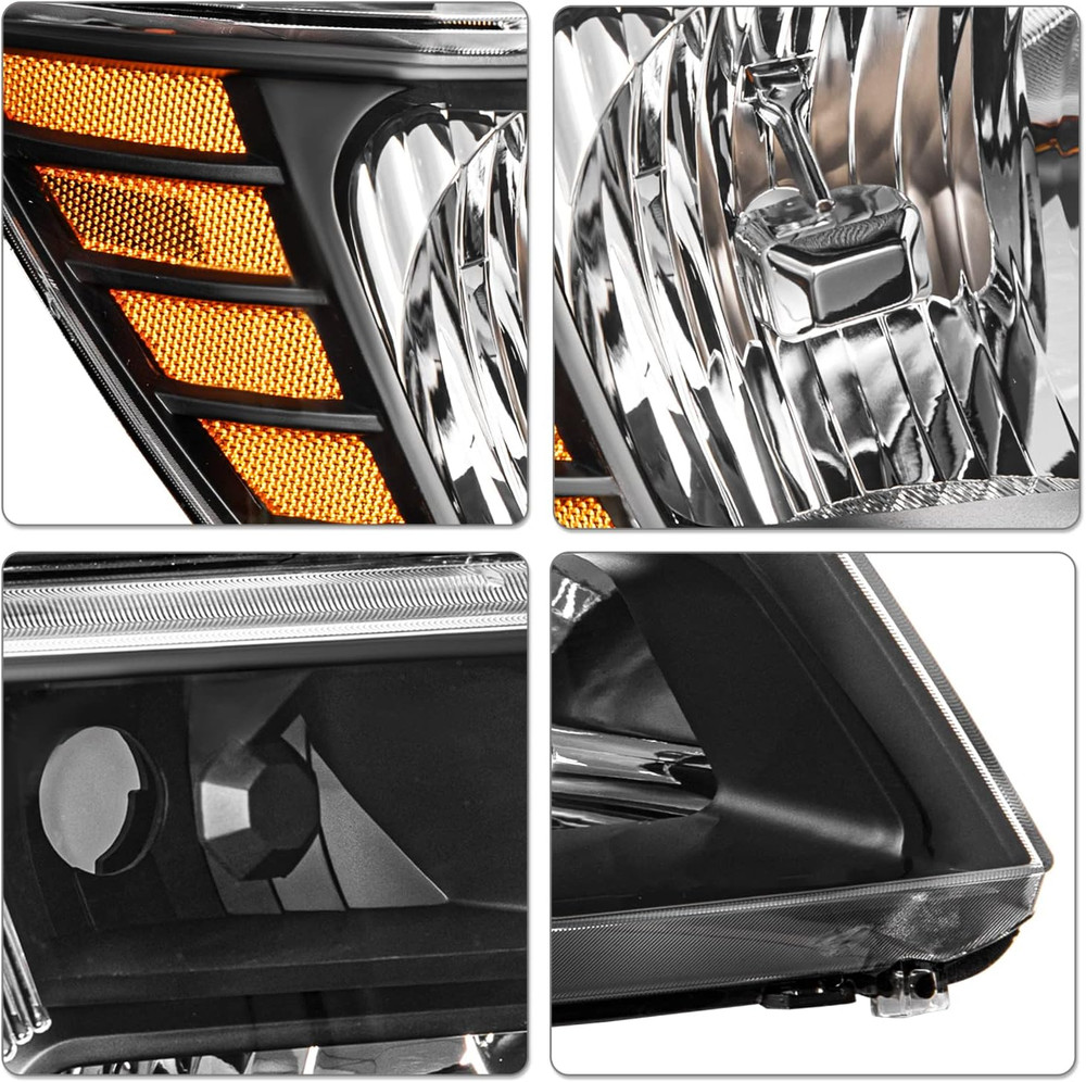 Halogen Headlight Assembly Compatible with 2009-2020 Dodge Journey Replacement O