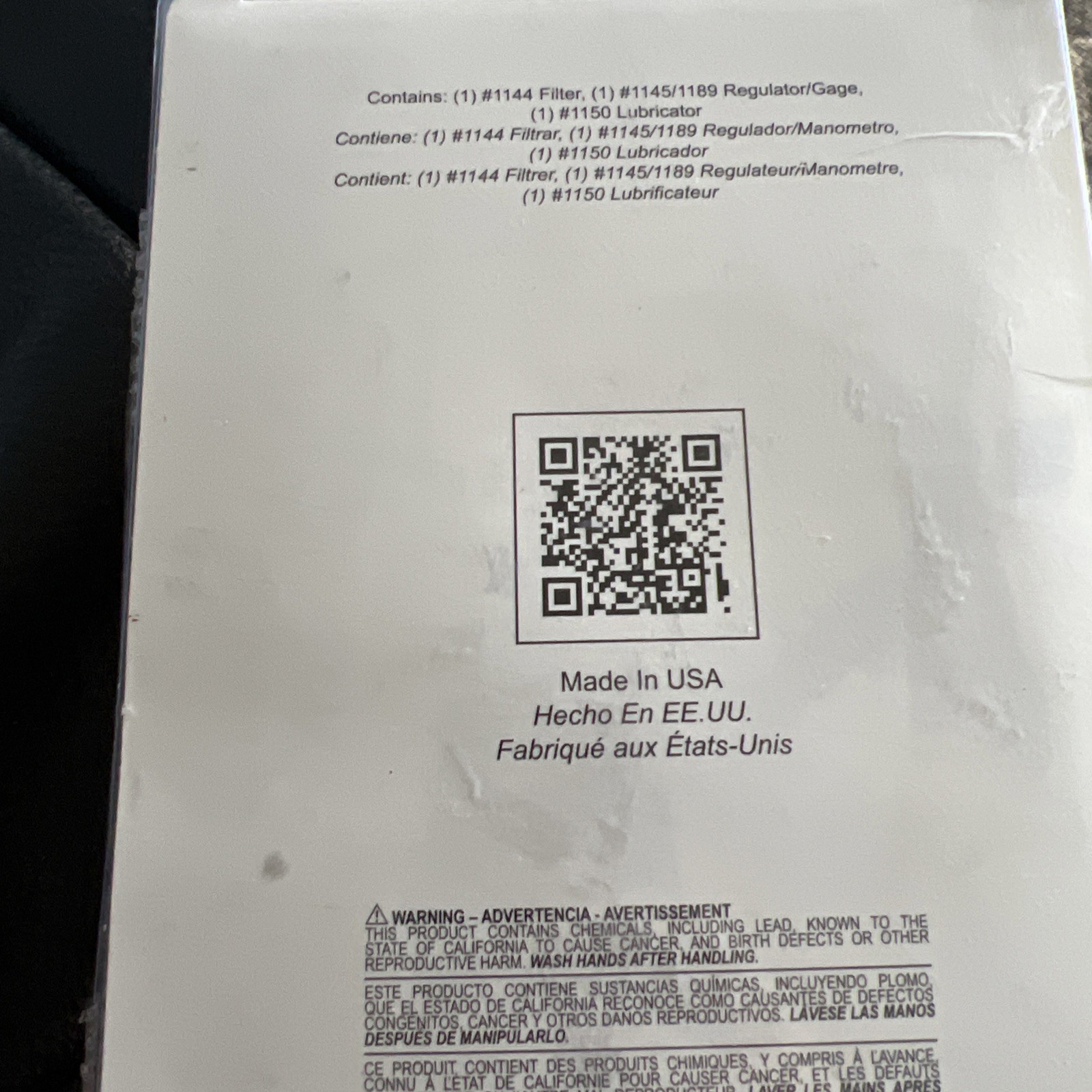Milton® Deluxe FRL Trio, 1/4" NPT, 20 SCFM, 150 PSI