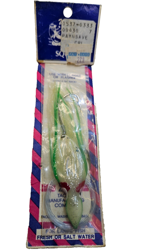Zak Tackle M113 Green/Glow Squid