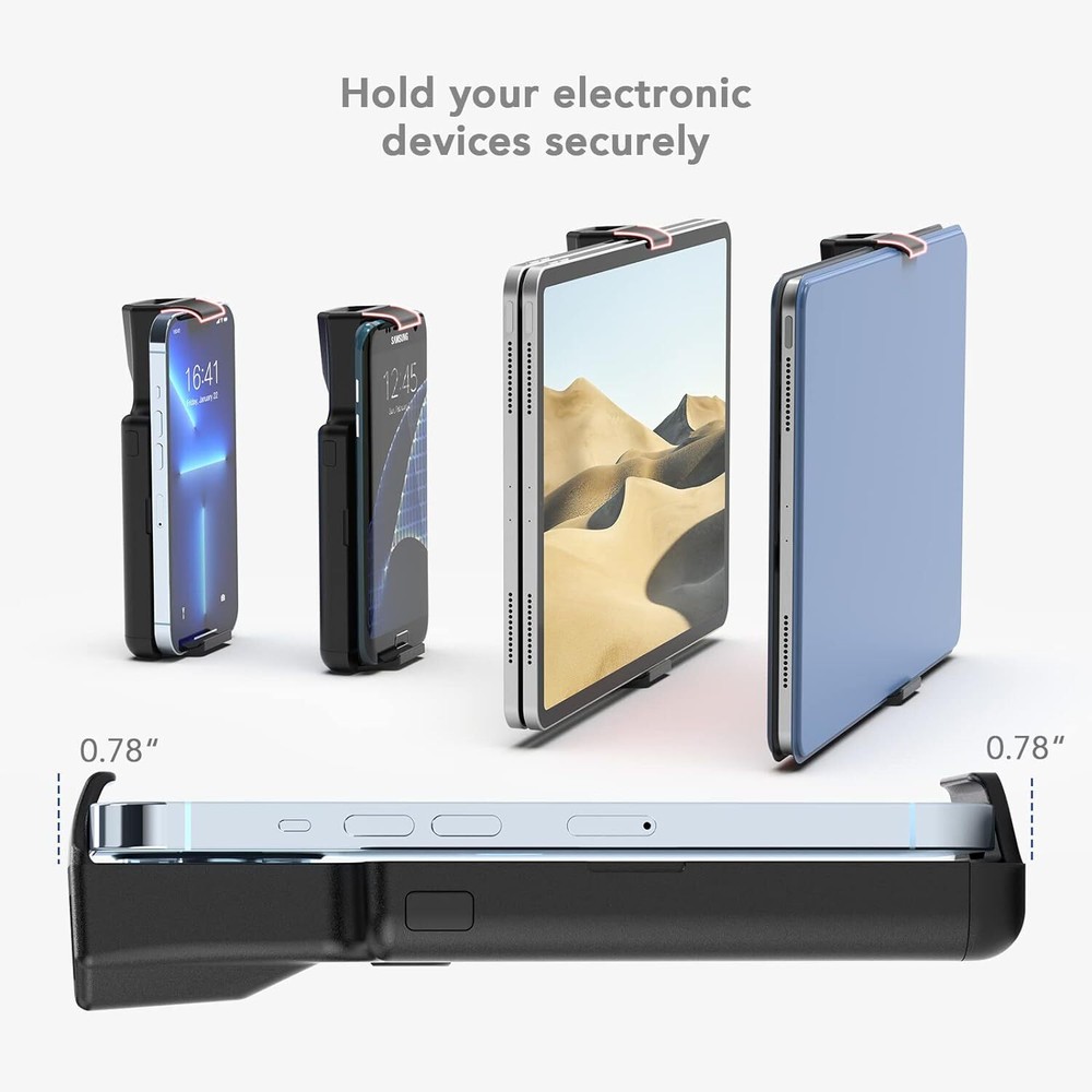 2D Back Clip Bluetooth Barcode Scanner, 3000mAh Battery,Wireless QR Code Scanner