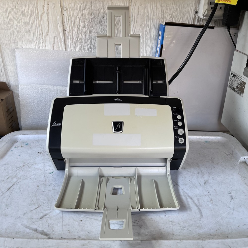 Fujitsu fi-6130 Duplex Color Document Sheetfed Scanner USB With Trays