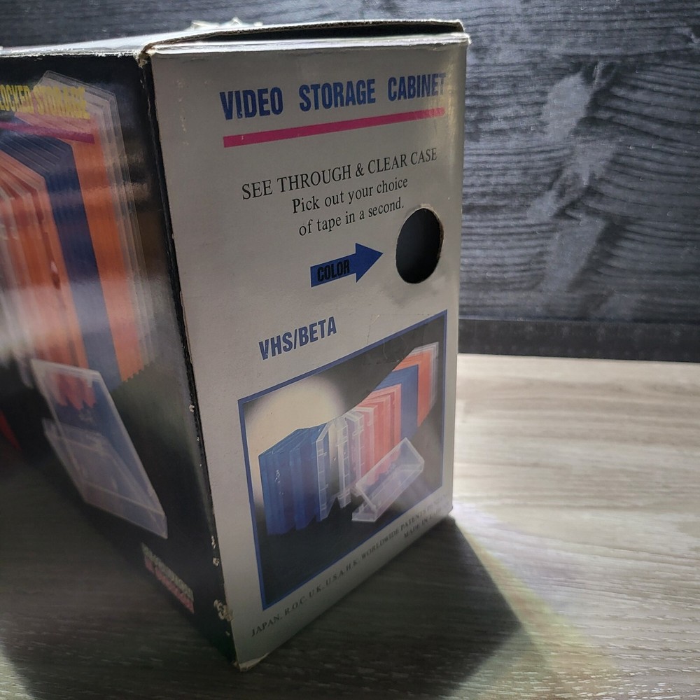 10 VHS CASES - LOCKING DESIGN - IN BOX