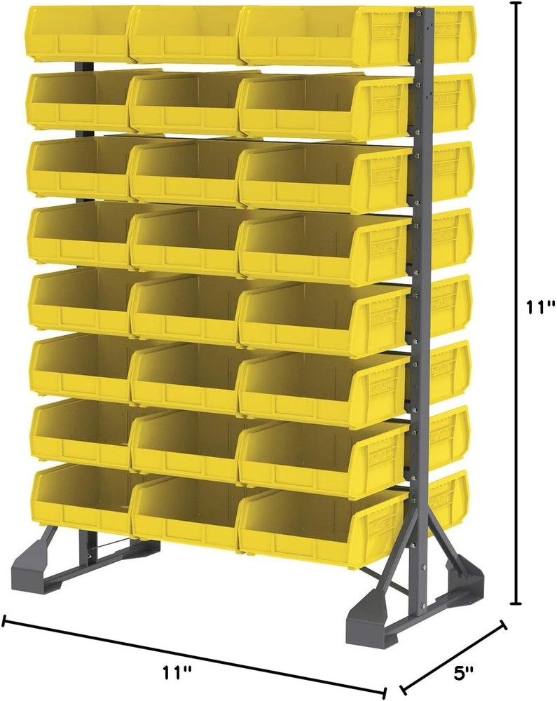 30235 Akrobins Plastic Storage Bins, Space-Saving Stackable Bins for Garage, Pan