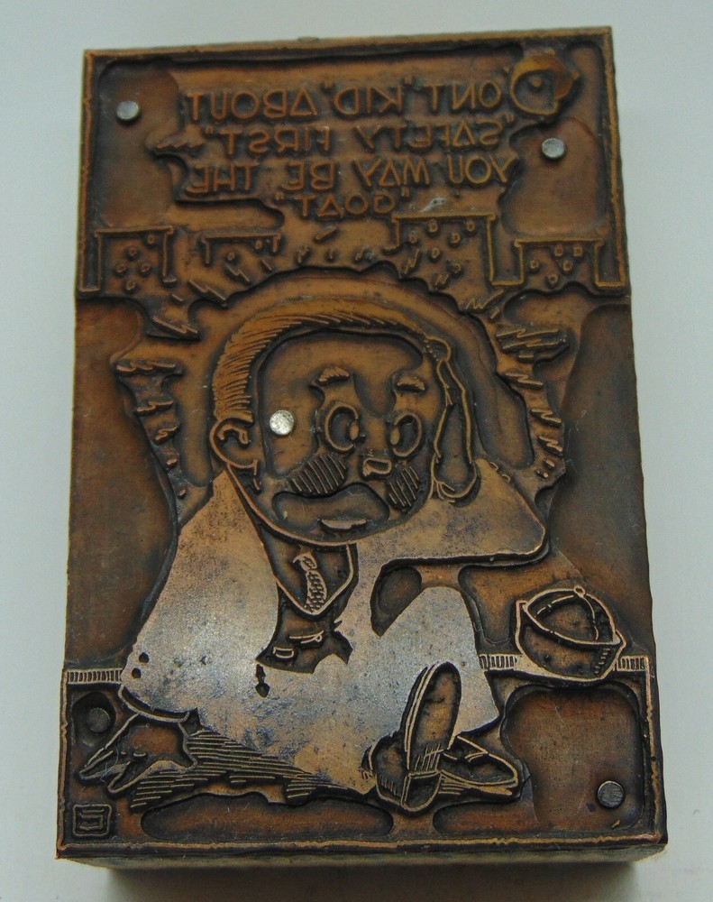 Printing Letterpress Printers Block Don't Kid About Safety First