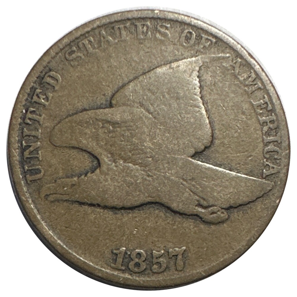 1857 U.S. Flying Eagle One Cent - Good ++