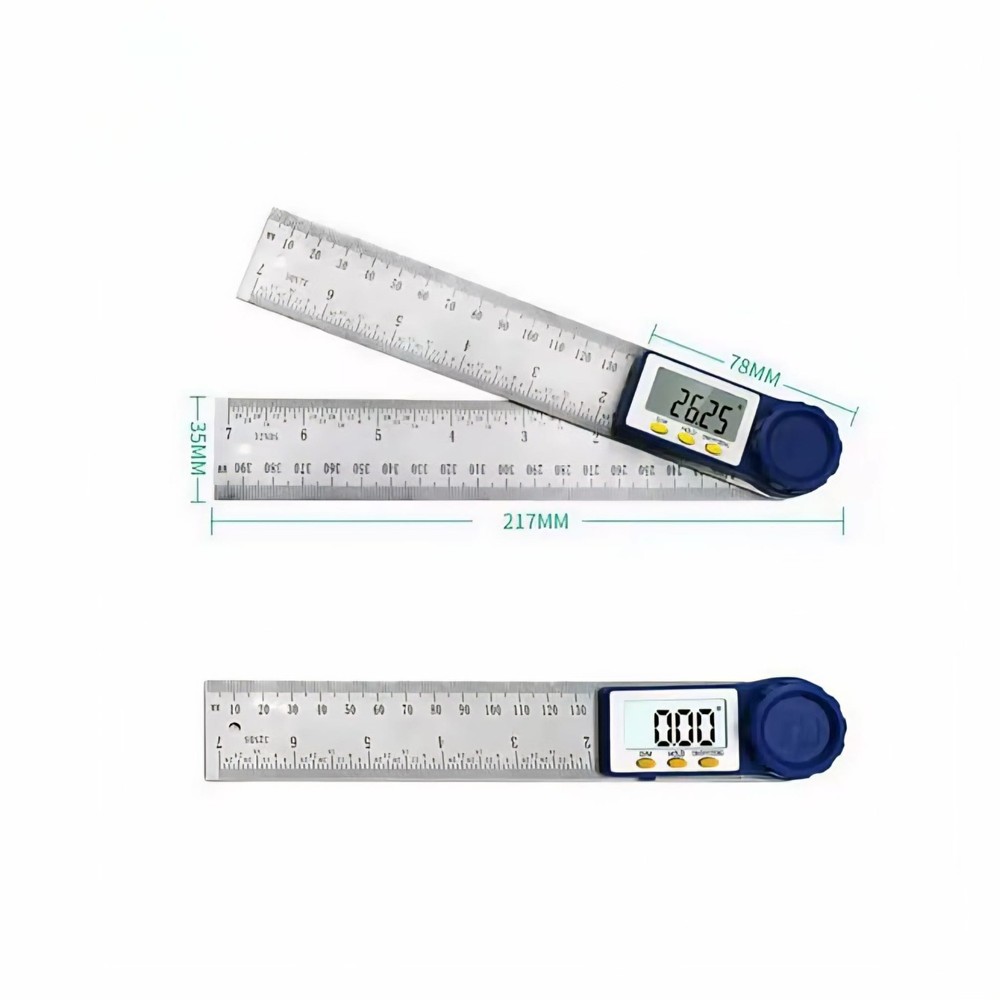 Digital Angle Finder Protractor Zeroing and Locking Function, 7-Inch Angle Ruler