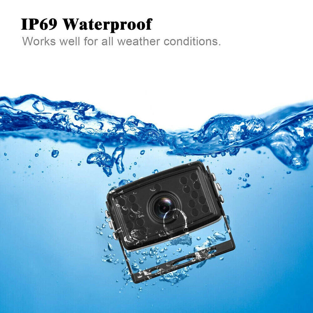 1080P RV Backup Camera 10.36" 4K Touchscreen Monitor DVR for Truck Bus Trailer