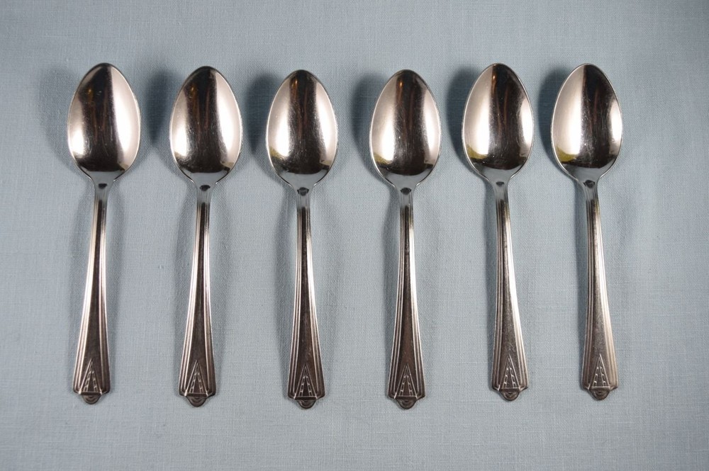 DS Stainless USA DS20 Triangle Tip 6 Teaspoons 6"