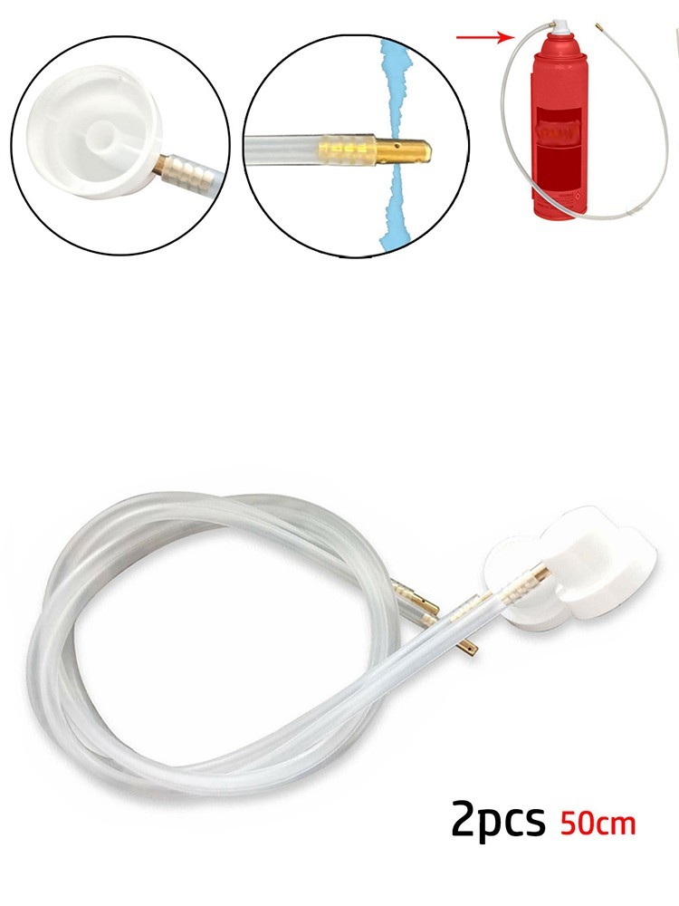 Long Reach Spray Extension Hose 2pcs for Undercoating Application 50cm