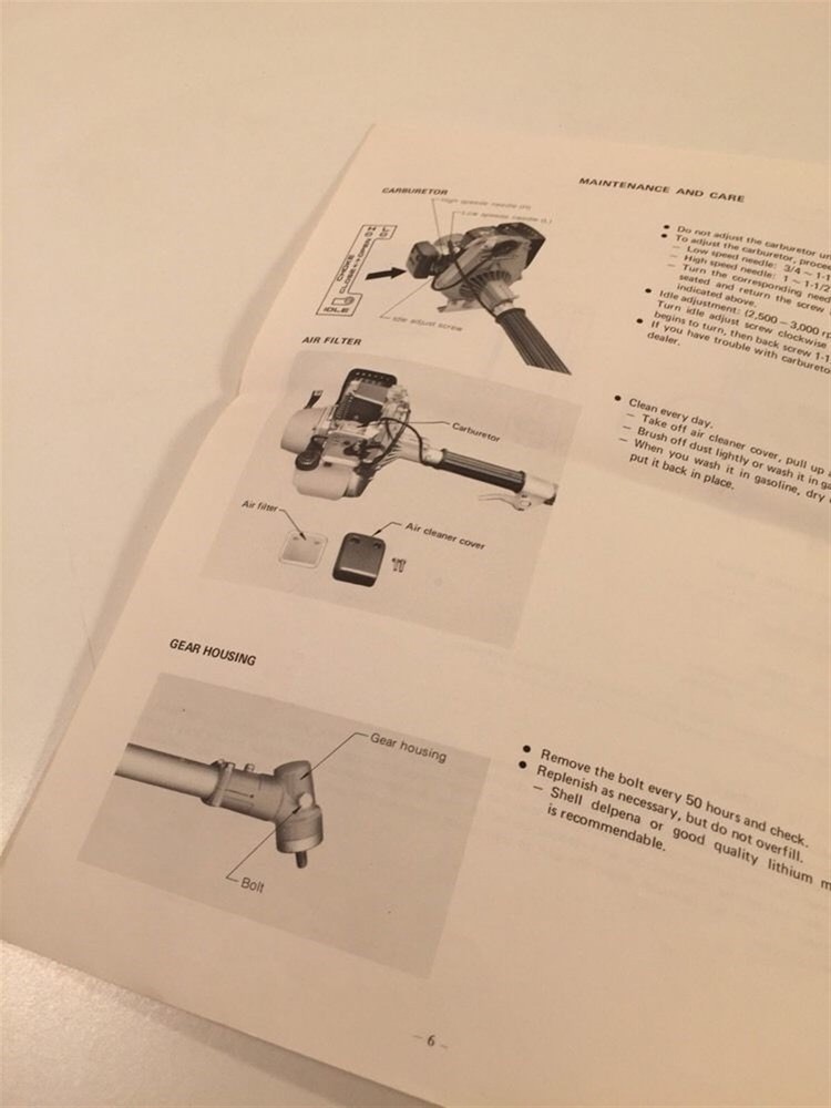 Echo Weed Trimmer SRM-200DA Operator's Manual