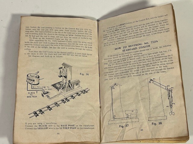 1952 American Flyer Instruction Book, bin 12