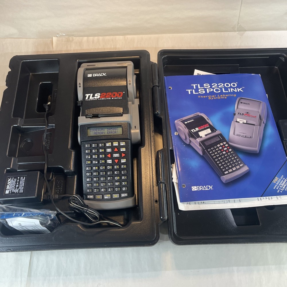 Brady TLS2200 Thermal Labeling System Printer Needs Firmware Update. Memory Err.