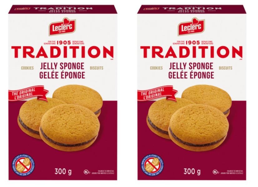 Leclerc Tradition Cookie Jelly Sponge 300g (2 Pack)