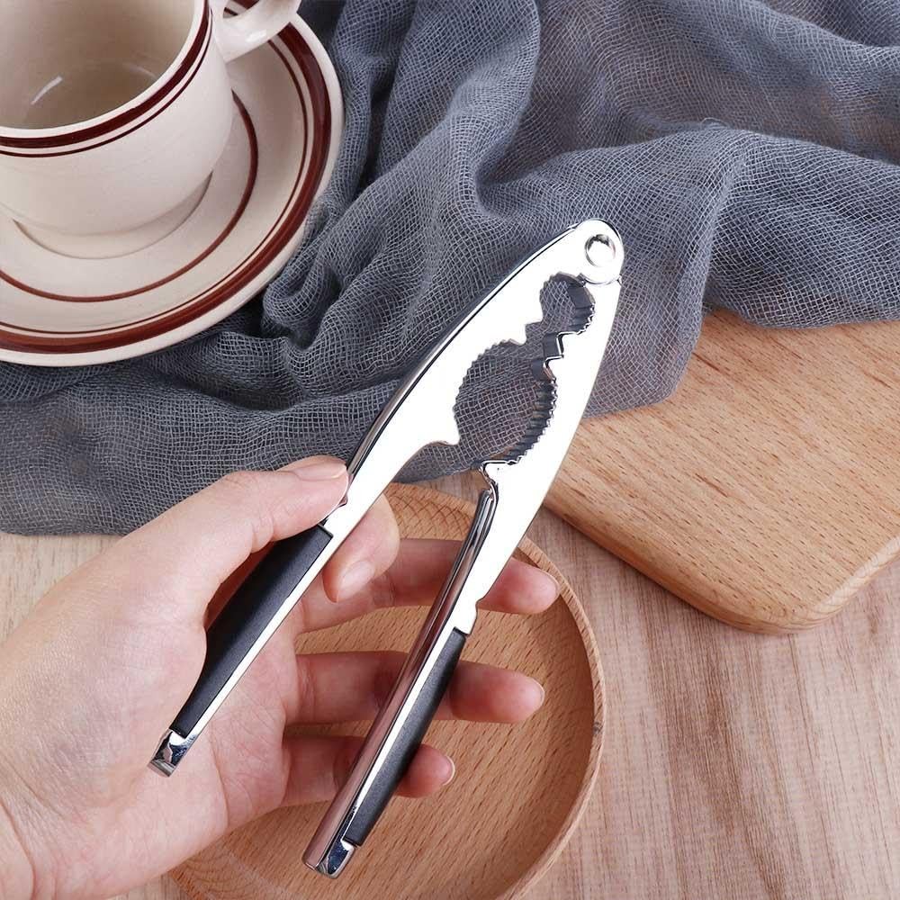 Heavy Duty Walnut Cracker Tool w/ Non Slip Handle Nut Shell Openers for Kitchen