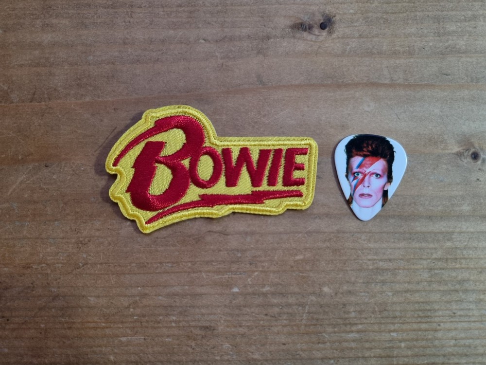 David Bowie Postcards,Playing Cards ,Minifigure Patch Plectrum & Note