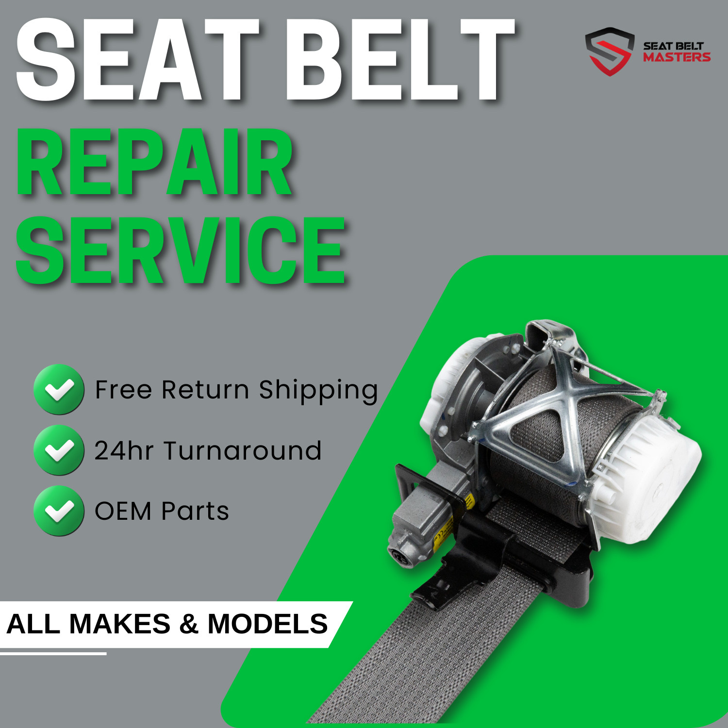 Single Stage Seat Belt Repair Service for Toyota Corolla After Accident