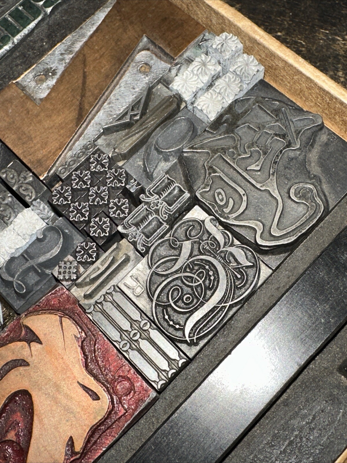 Printing Blocks Ornamentals Borders Dingbats. Wonderful Variety!! #C Beautiful!