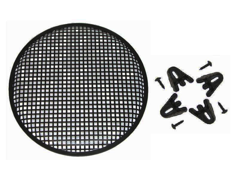 (1) 10" INCH UNIVERSAL SPEAKER SUBWOOFER GRILL MESH COVER W/ CLIPS SCREWS GUARD