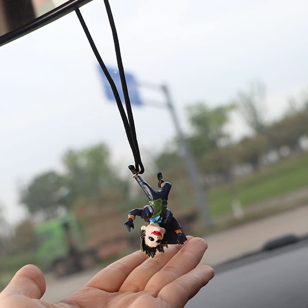 Cool Swing Ornament Upside Down Car Auto Rear View Mirror Hanging Decoration ...