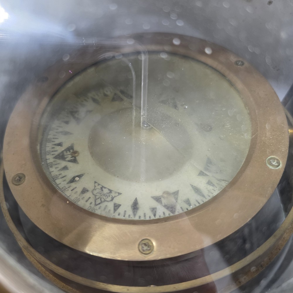 SHIP BINNACLE brass w/latern feature Solid Brass Read Description