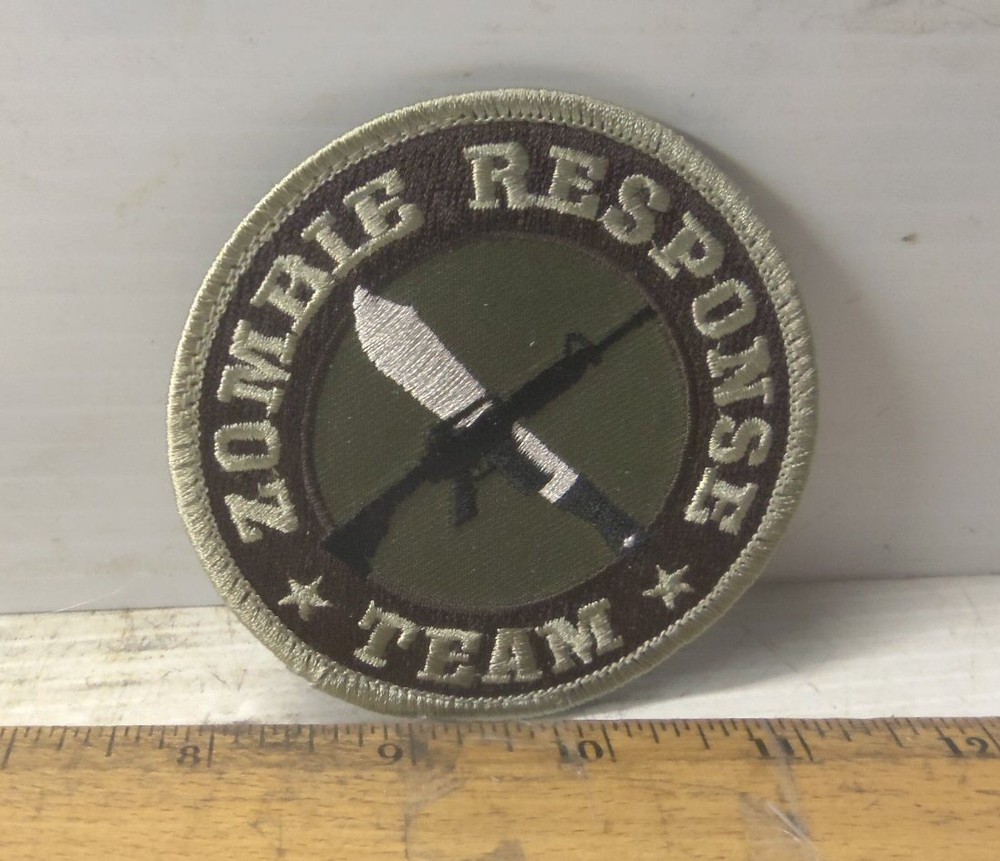 Zombie Response Team Embroidered Patch with Hook Back