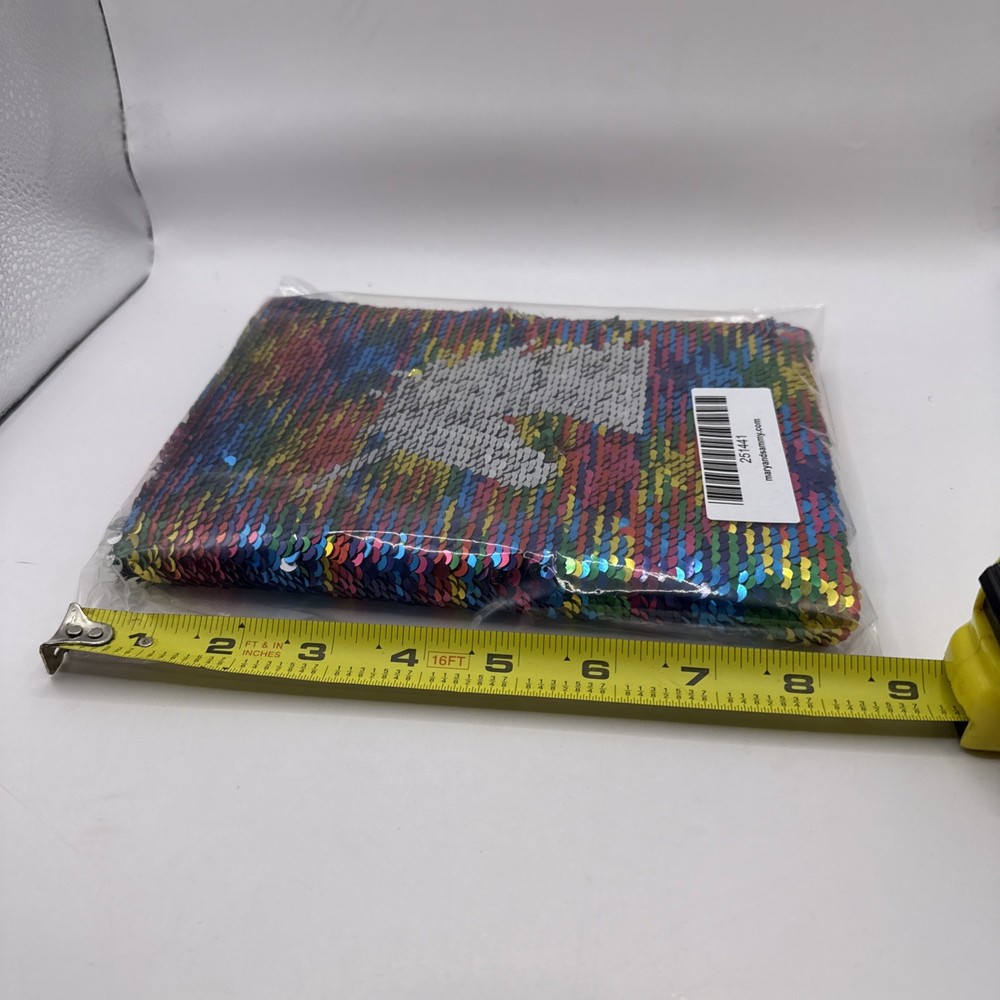 Unicorn sequin padded notebook - 8.5” x 6”