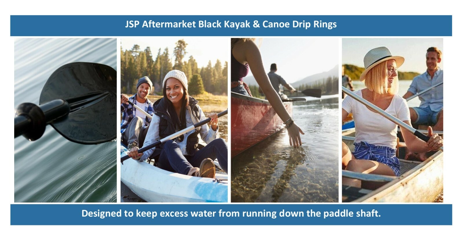 Kayak Paddle Drip Rings Universal Propel Paddle Gear Oar Kayak Canoe Multi-pack