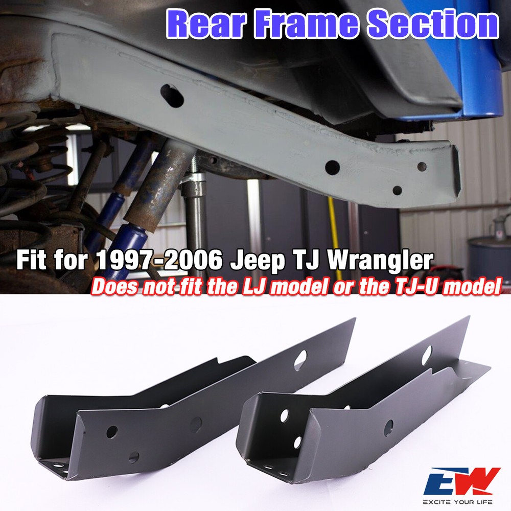 For 1997-2006 Jeep Wrangler TJ Frame Rust Repair Rear Frame Section LH & RH NEW
