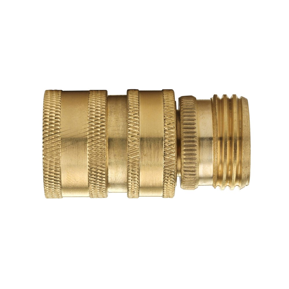 M MINGLE Garden Hose Quick Connect Fitting, Brass