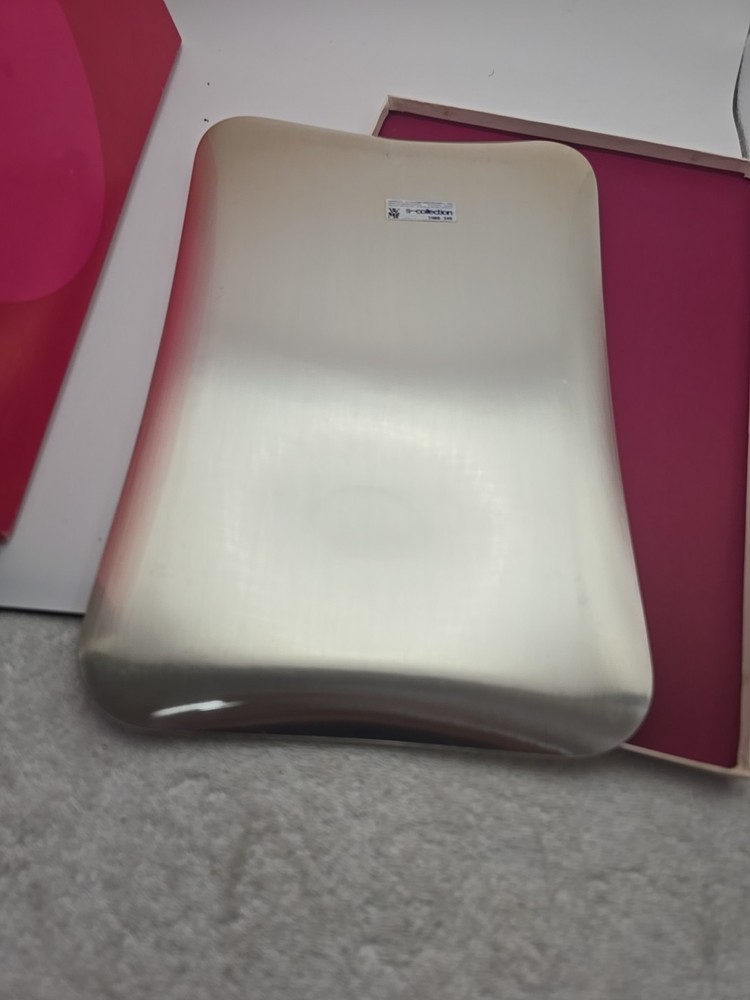 WMF S-Collection Silver Plated Serving Tray 7469 348 with Etched Pattern