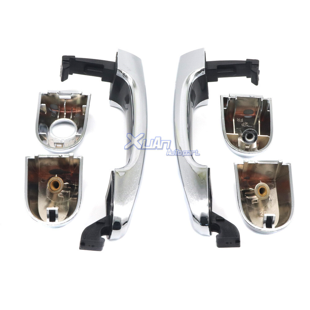For 2011-15 Kia Sorento Chrome Outside Door Handle Left+Right Front Rear Driver
