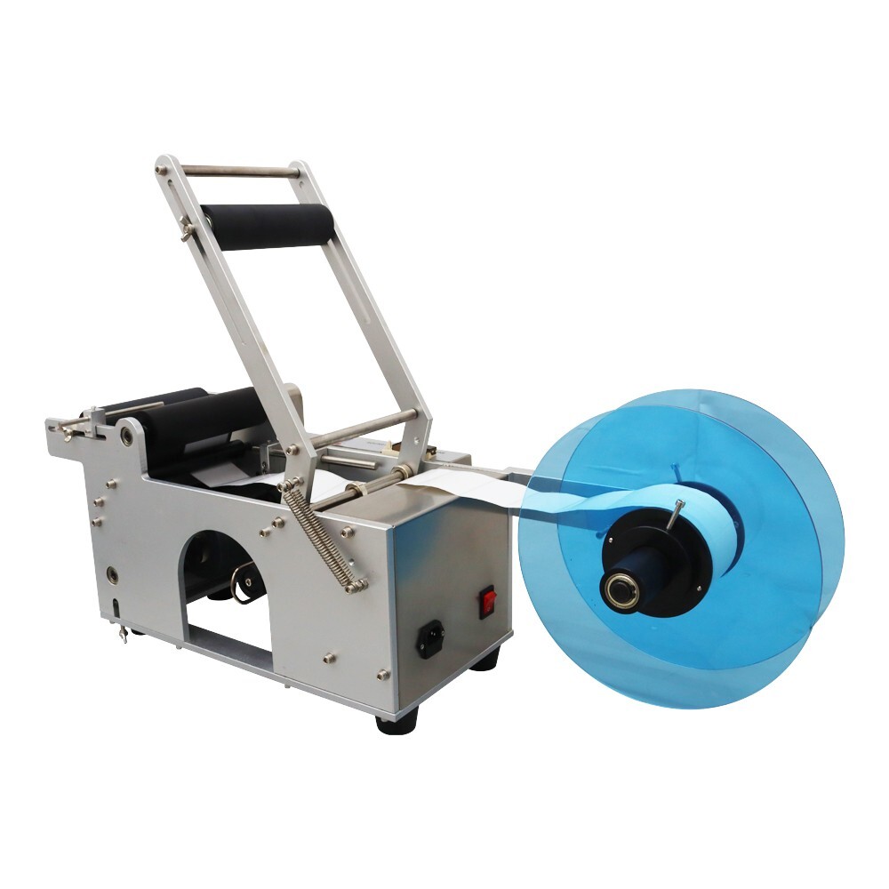 Round Bottle Labeling Machine Label Applicator Machine Packing Tool Ф0.47"-3.54"