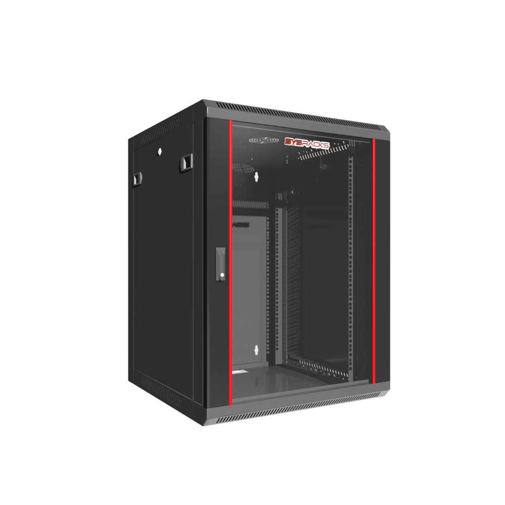 Server Rack 15U Wall Mount Cabinet Locking Networking Data Enclosure - 18-inch D