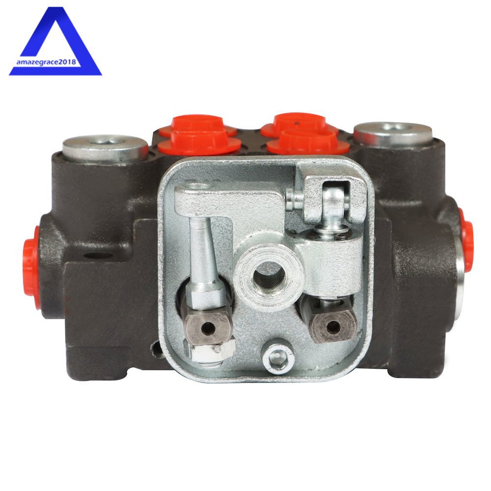 2 Spool 11GPM Hydraulic Control Valve Double Acting Tractor Loader W/Joystick